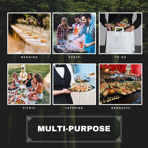 Premium Disposable Bamboo Chopsticks – 9" Round, Individually Wrapped 100 Pairs - Picture 15 of 16